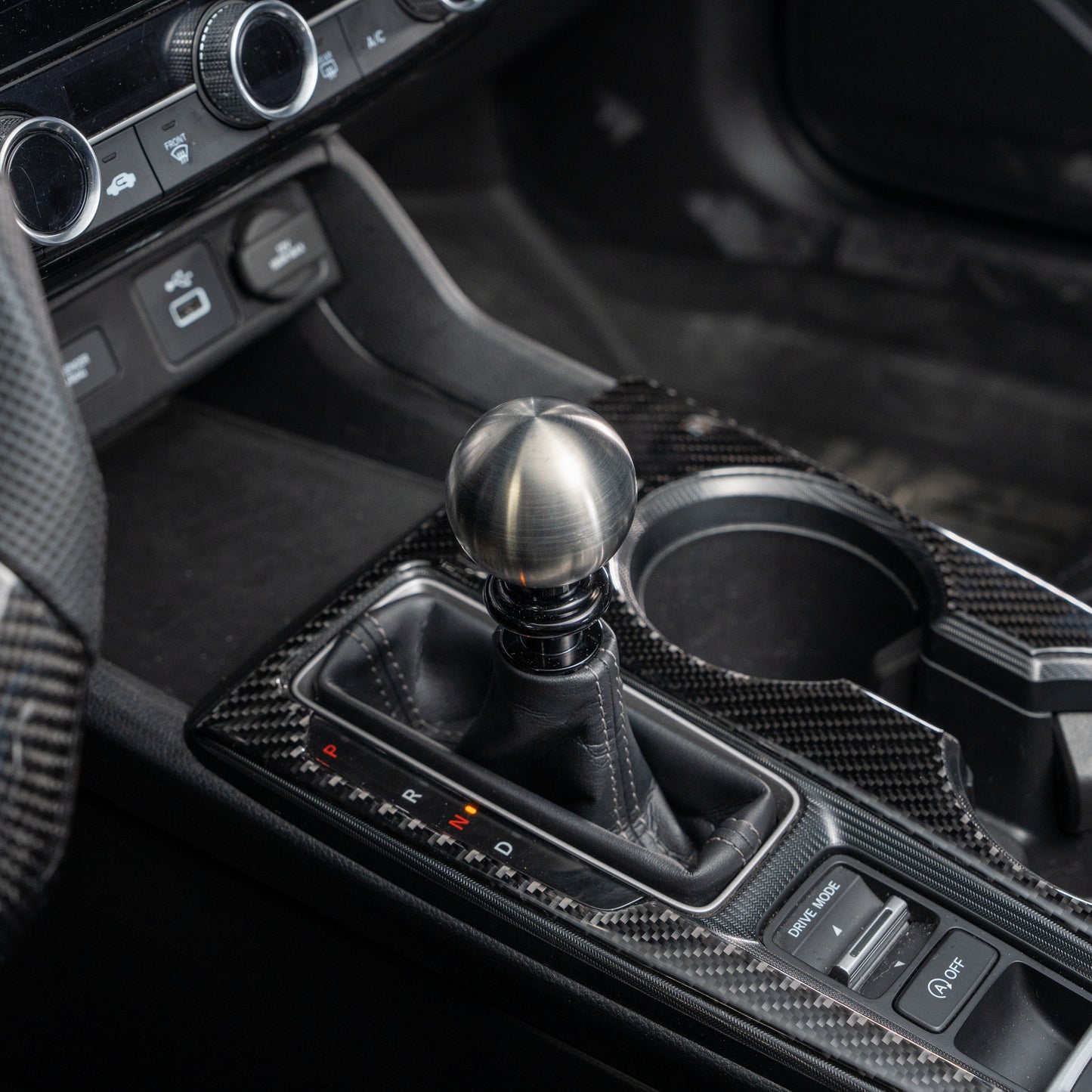 Billetworkz Titanium Brushed Automatic Shifter - Honda Civic (2012–2026)