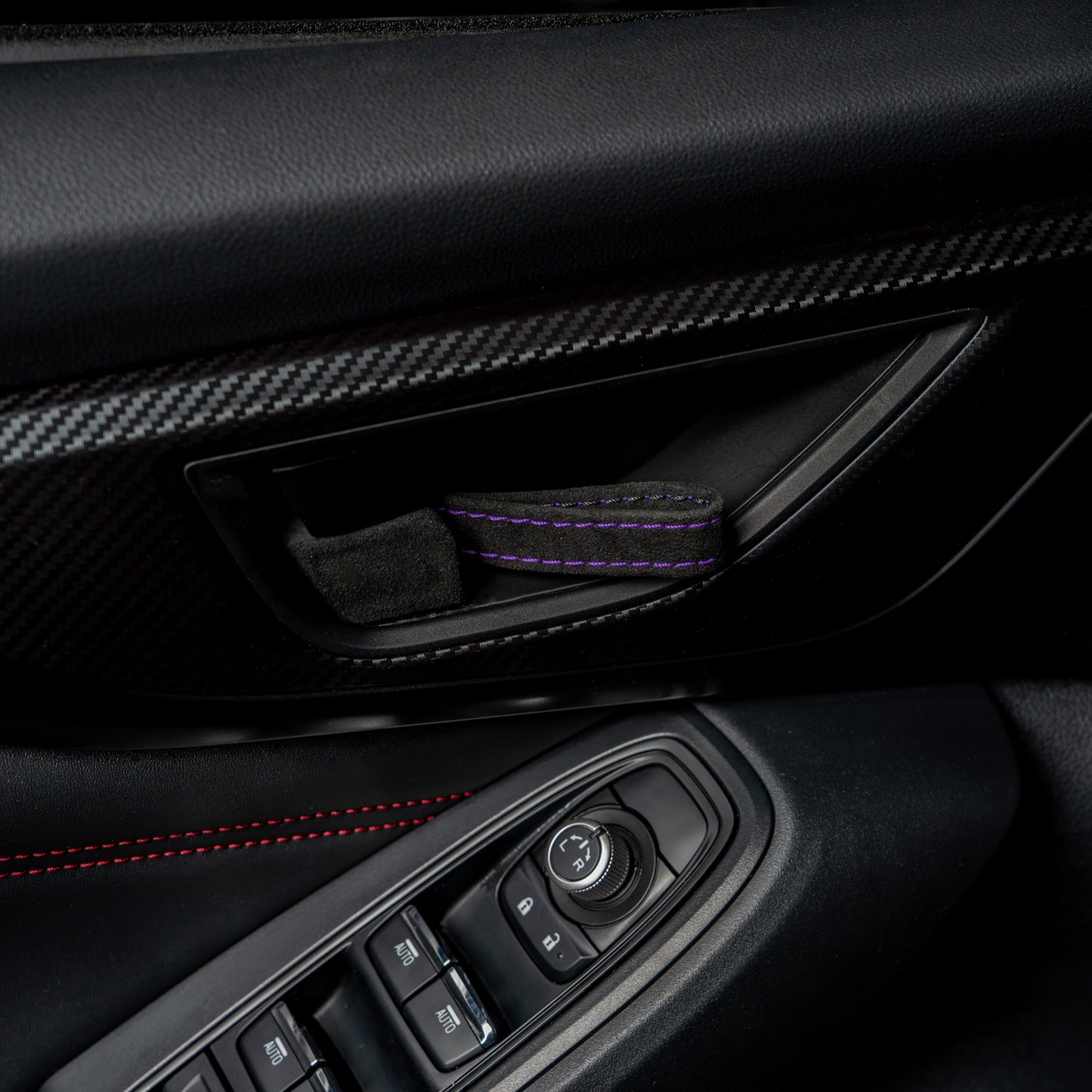 Billetworkz Alcantara Door Pull Strap Kit - Fits Subaru WRX/BRZ/GR86/Ascent (2022+), Crosstrek (2018+) & More