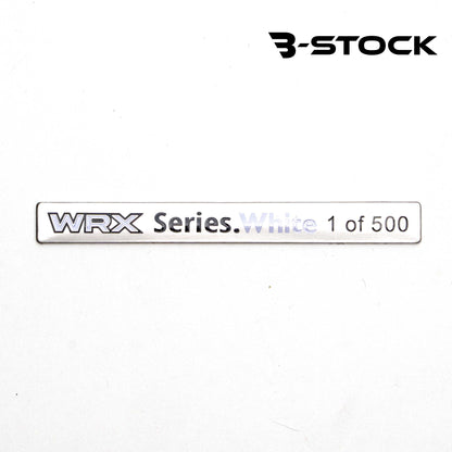 "B" Stock Series.White WRX/STI Interior Badge