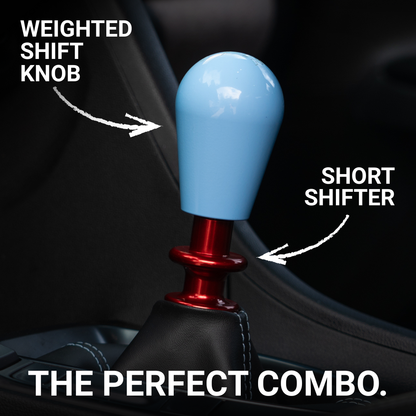 Billetworkz Shift Kit (Pro): Short Shifter Kit and Weighted Shift Knob - Subaru WRX 6-Speed 2015–2025