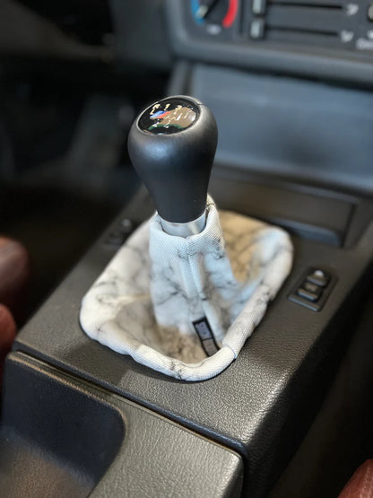 White Marble Shift Boot by Stitch Boots
