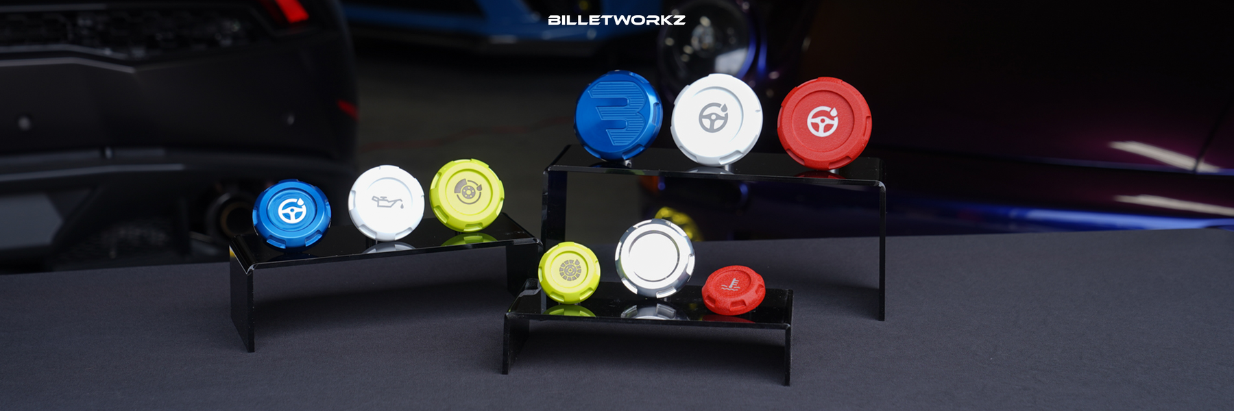 Engine Bay Caps WRX 2015+ Billetworkz