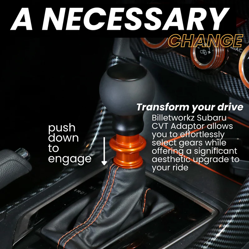 Billetworkz CVT Shift Knob Adapter Subaru Models