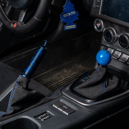 Billetworkz Alcantara Kit (Ultimate): Shift Knob, Shift Boot, E-Brake Boot Kit, and Door Pull Straps - Subaru BRZ/Toyota GR86 2022+ (Automatic)