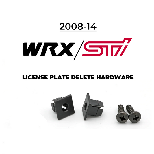 Billetworkz License Plate Delete Hardware - 2008-14 WRX/STI