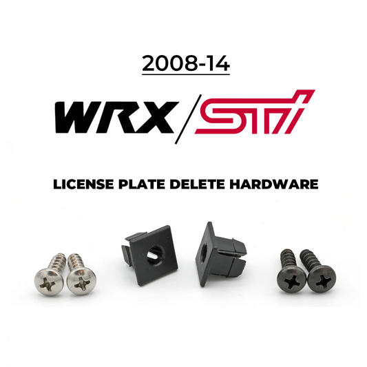 License Plate Delete Hardware - 2008-14 WRX/STI