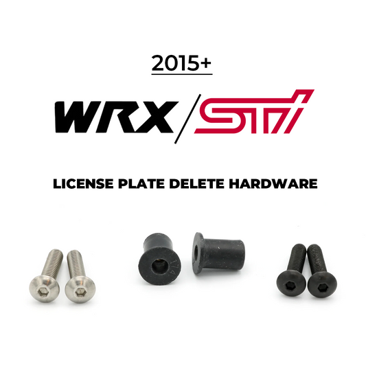License Plate Delete Hardware - 2015+ WRX/STI