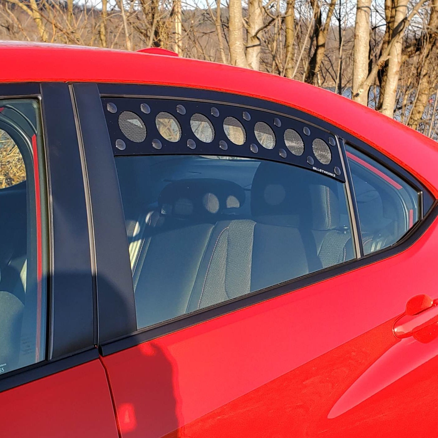 2015 wrx rear on sale window louvers