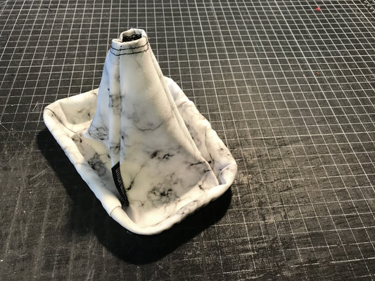 White Marble Shift Boot