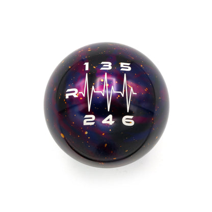 Purple Cosmic Space - 6 Speed Heartbeat Engraving - Audi/VW Manual Fitment