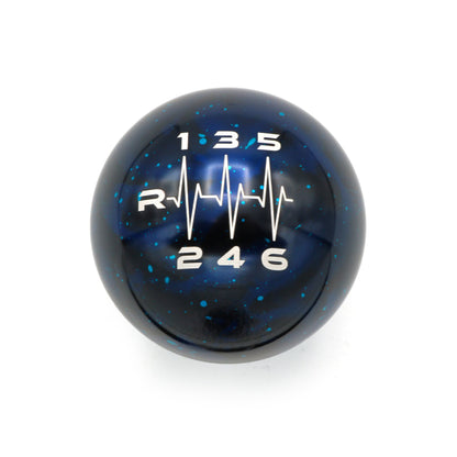 Blue Cosmic Space - 6 Speed Heartbeat Engraving - Audi/VW Manual Fitment