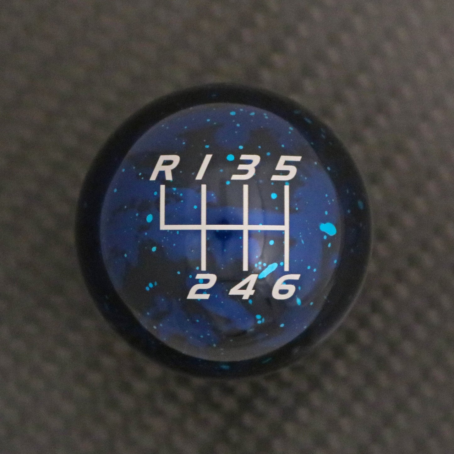 Blue Cosmic Space - 6 Speed Velocity Engraving - Audi/VW Manual Fitment