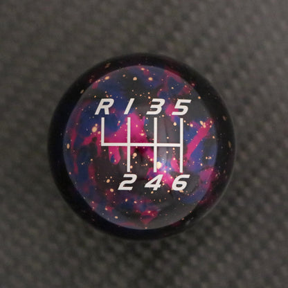 Purple Cosmic Space - 6 Speed Velocity Engraving - Audi/VW Manual Fitment