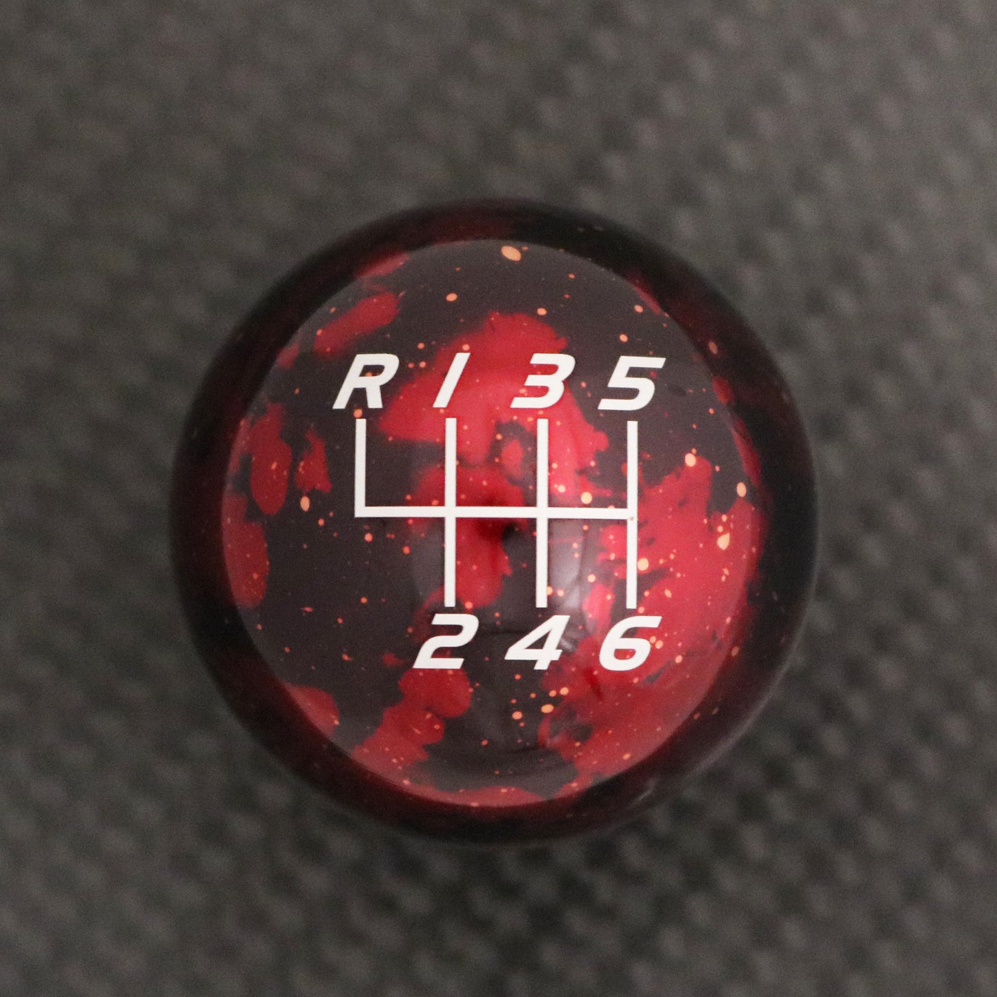 Red Cosmic Space - 6 Speed Velocity (Reverse Left-Up)