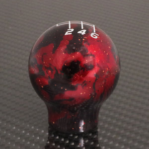 Red Cosmic Space - 6 Speed Velocity Engraving - Audi/VW Manual Fitment