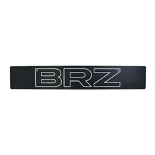 Black license plate delete with the text 'BRZ' in white.