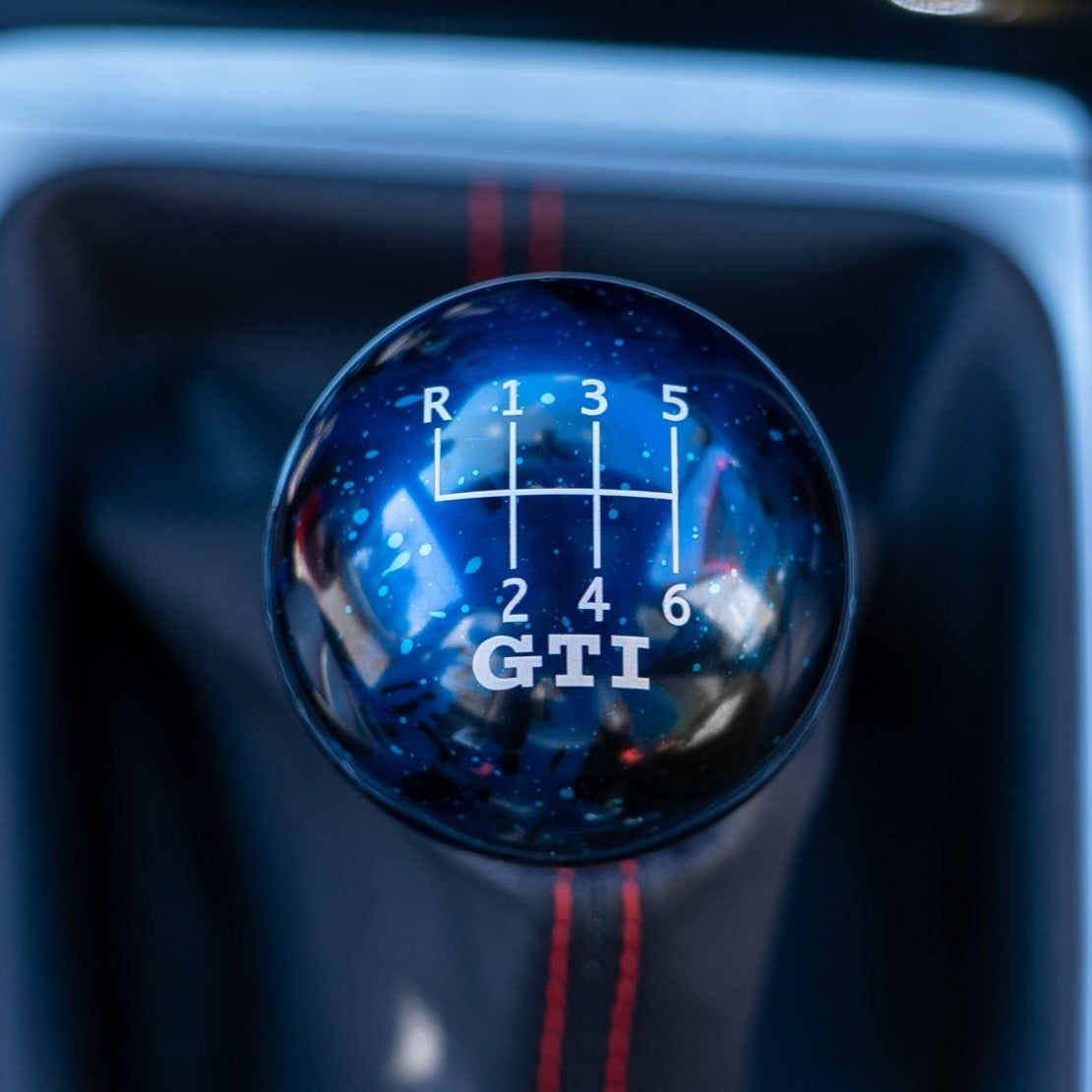 Blue Cosmic Space - 6 Speed GTI Engraving - VW Manual Fitment