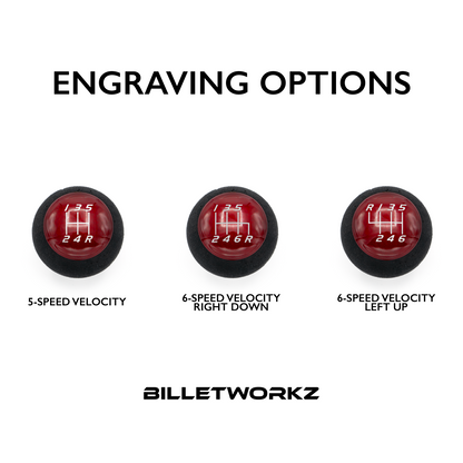Billetworkz “Fusion” Weighted Shift Knob - Candy Red