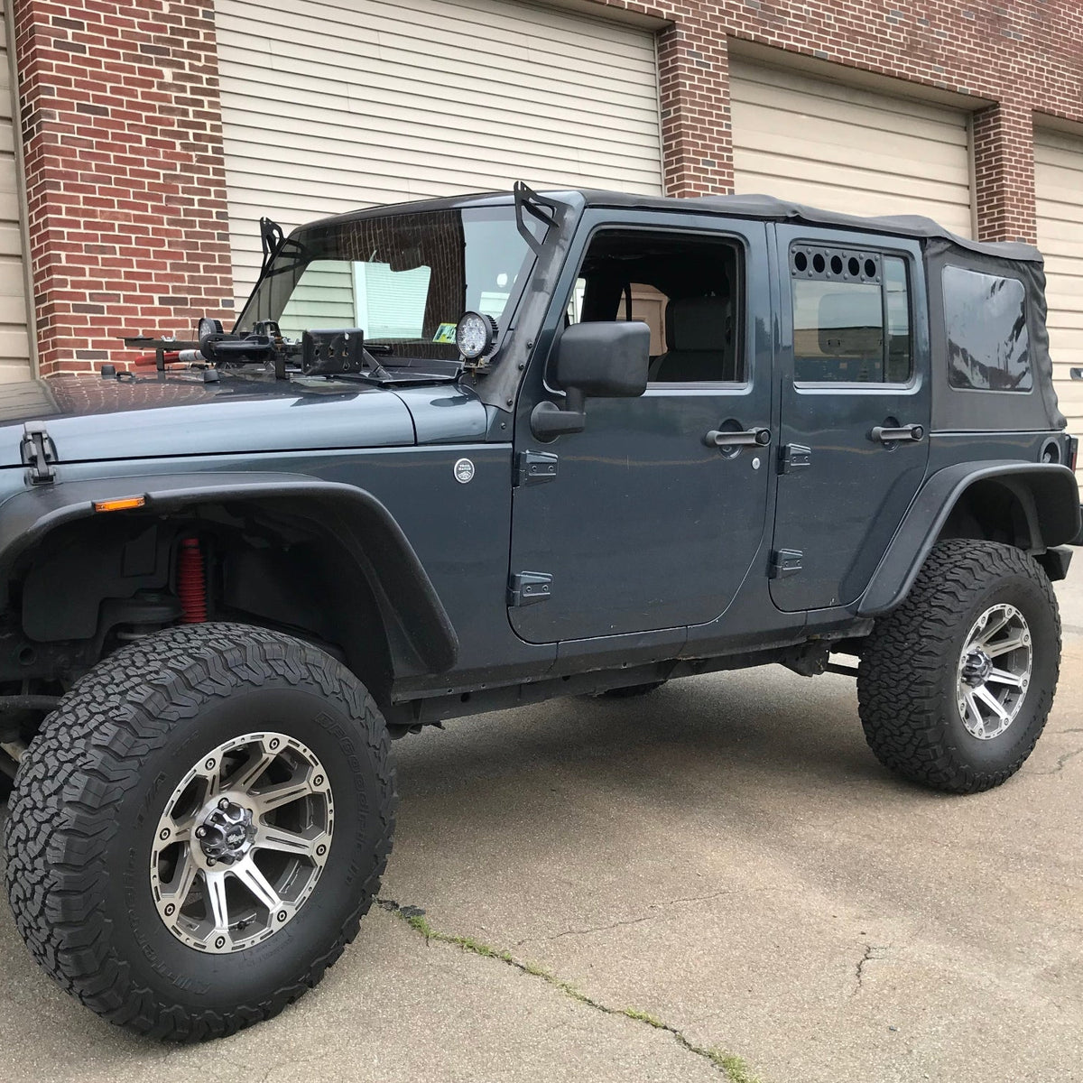 Billetworkz Window Vents Jeep Wrangler JK 4-Door 2007-2017