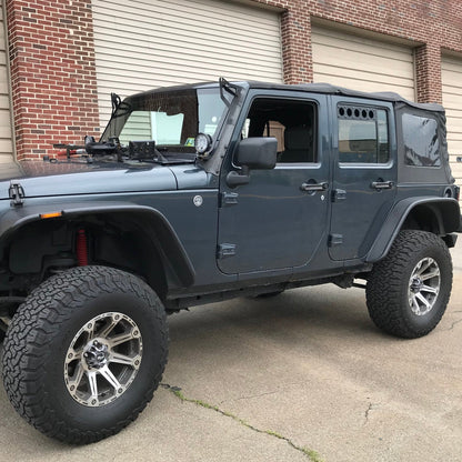 Billetworkz Window Vents Jeep Wrangler JK 4-Door 2007-2017