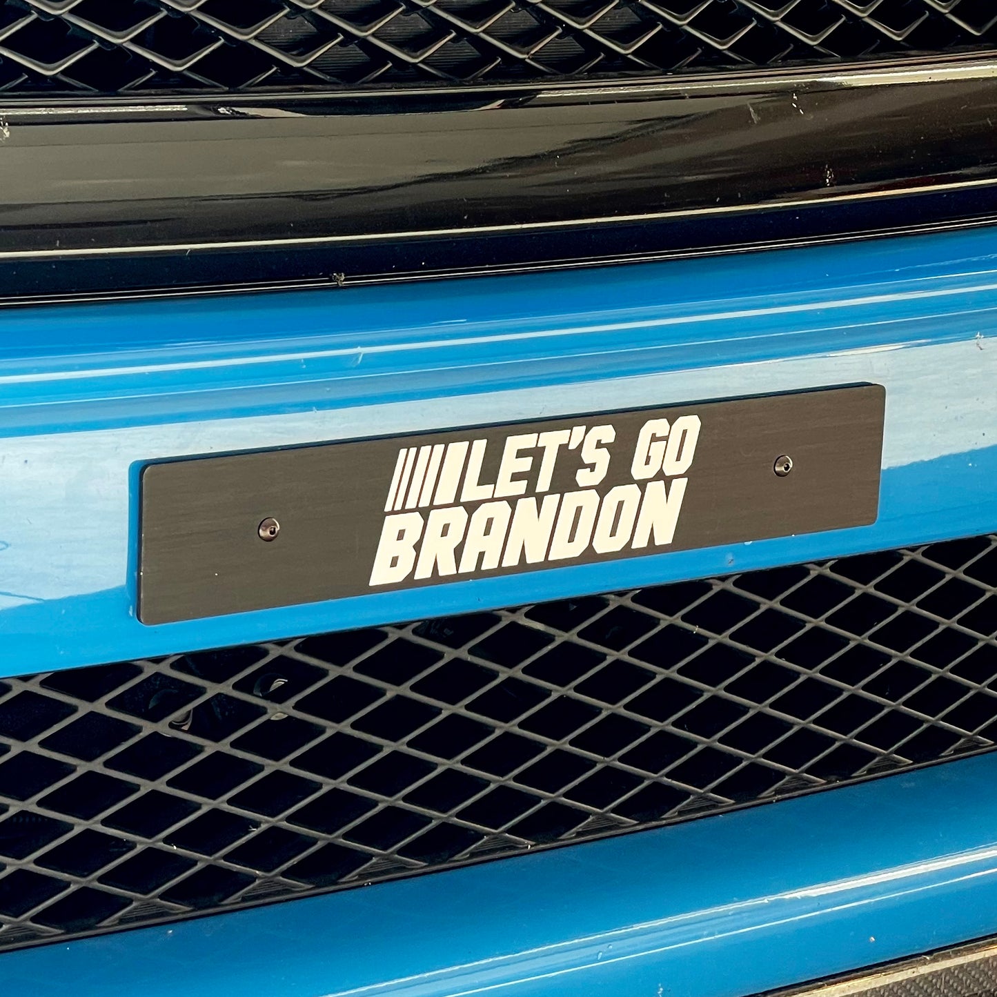 Billetworkz "Let's Go Brandon" License Plate Delete