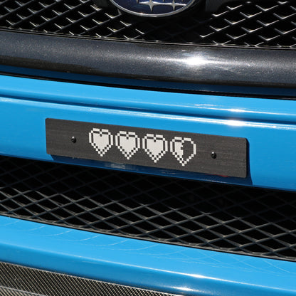 Billetworkz "Life Hearts" License Plate Delete
