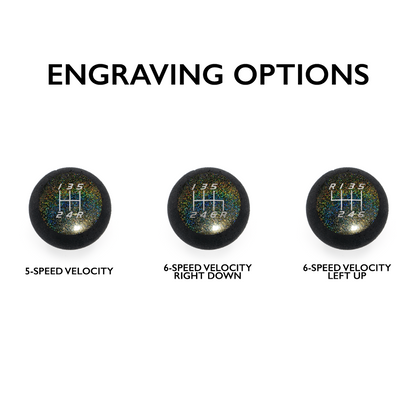 Billetworkz “Fusion” Weighted Shift Knob - Rainbow Sparkle