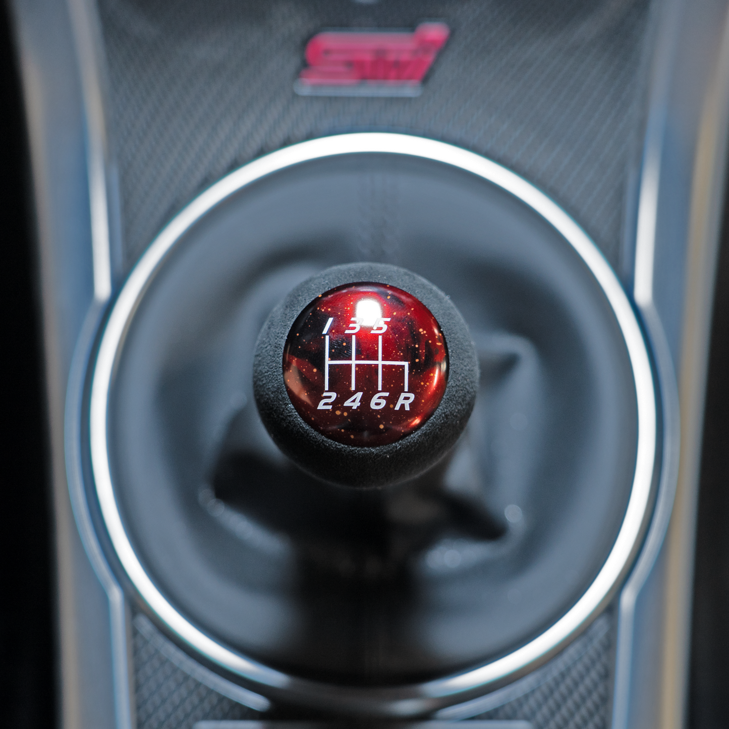 Billetworkz “Fusion” Weighted Shift Knob - Red Cosmic Space