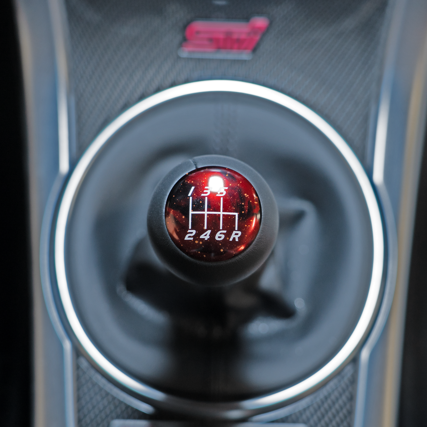 Billetworkz “Fusion” Weighted Shift Knob - Red Cosmic Space