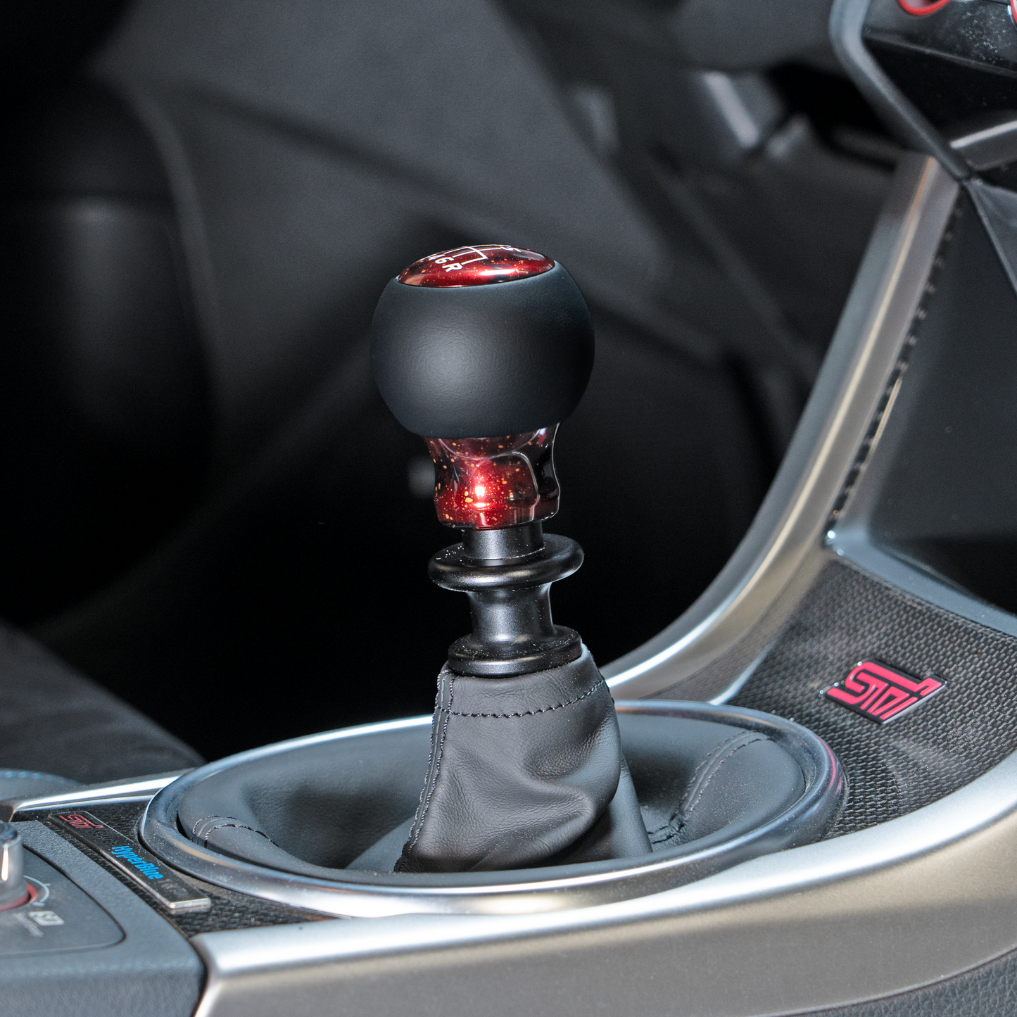 Billetworkz “Fusion” Weighted Shift Knob - Red Cosmic Space