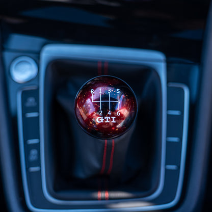 Red Cosmic Space - 6 Speed GTI Engraving - VW Manual Fitment