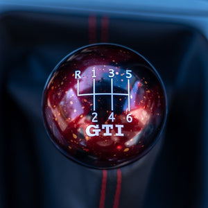 Red Cosmic Space - 6 Speed GTI Engraving - VW Manual Fitment