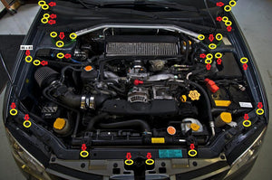 Subaru WRX/STI 2006-07 Titanium Engine Bay Kit