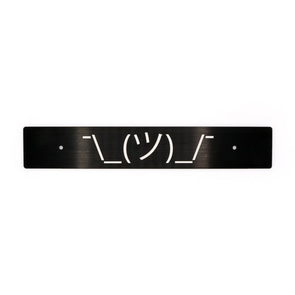 Billetworkz "Shrug Guy" License Plate Delete