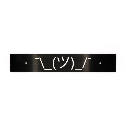 Billetworkz "Shrug Guy" License Plate Delete