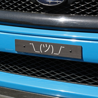 Billetworkz "Shrug Guy" License Plate Delete