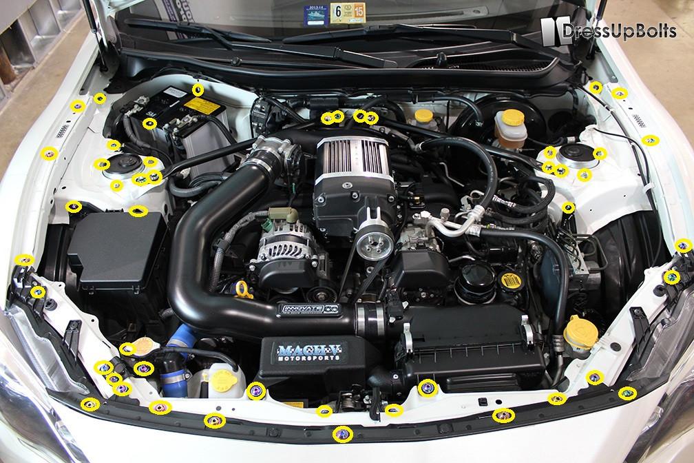 Subaru BRZ 2013-16 Titanium Engine Bay Kit