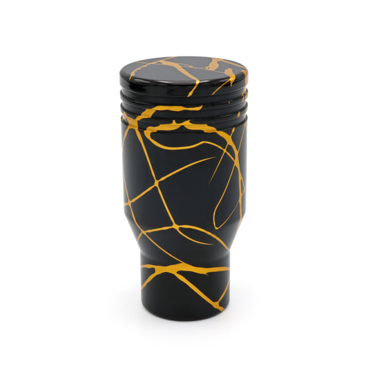 Black w/ Gold Splash - No Engraving - Volkswagen Fitment