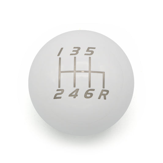 Gloss White Weighted - 6 Speed Velocity (Reverse Right-Down)