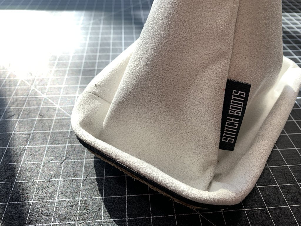 White Suede Shift Boot