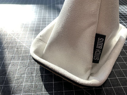 White Suede Shift Boot