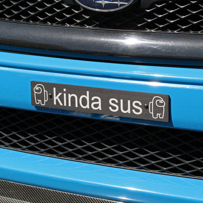 Billetworkz "Kinda Sus" License Plate Delete