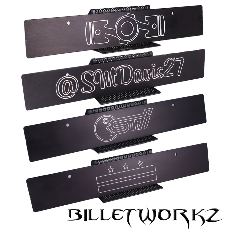Custom Engraved License Plate Delete