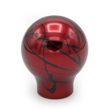 Billetworkz Shift Knob - Red w/Black Splash - Ford Mustang (2015+)