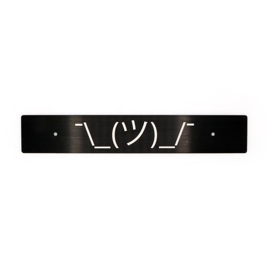Billetworkz "Shrug Guy" License Plate Delete