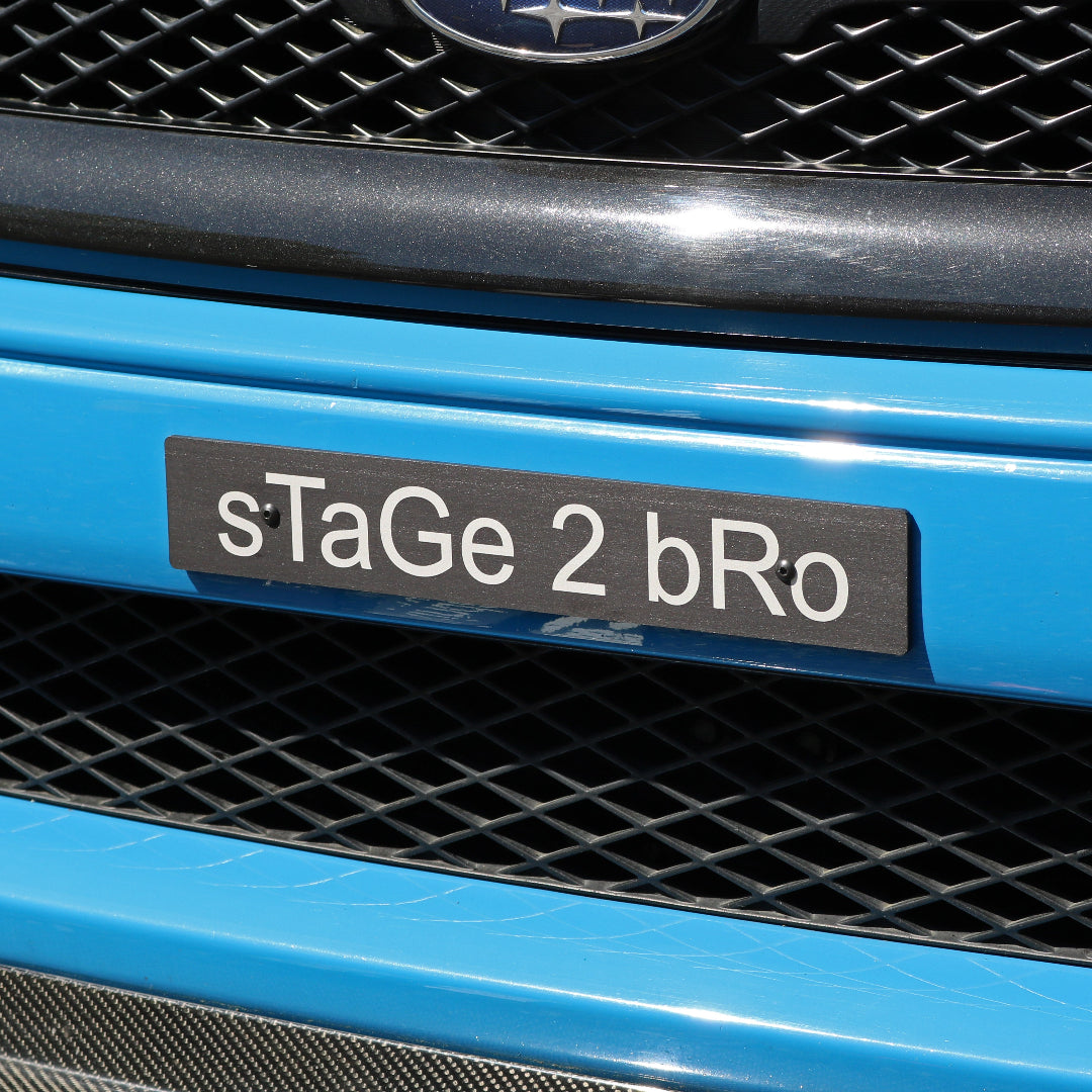 Billetworkz "sTaGe 2 bRo" License Plate Delete