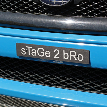 Billetworkz "sTaGe 2 bRo" License Plate Delete