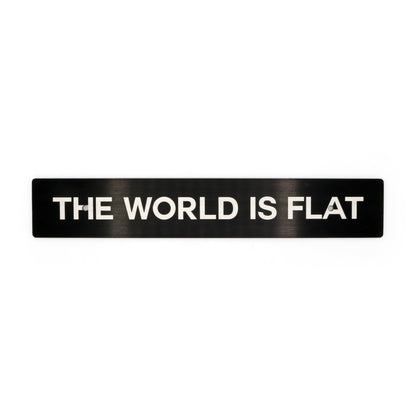 Billetworkz "The World is Flat" License Billetworkz Plate Delete