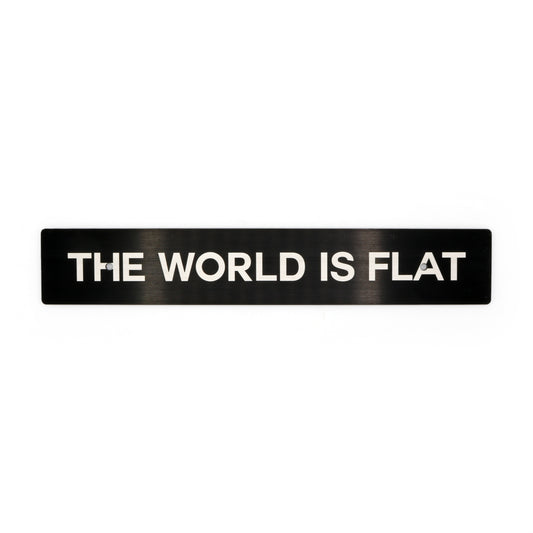"The World is Flat" Plate Delete